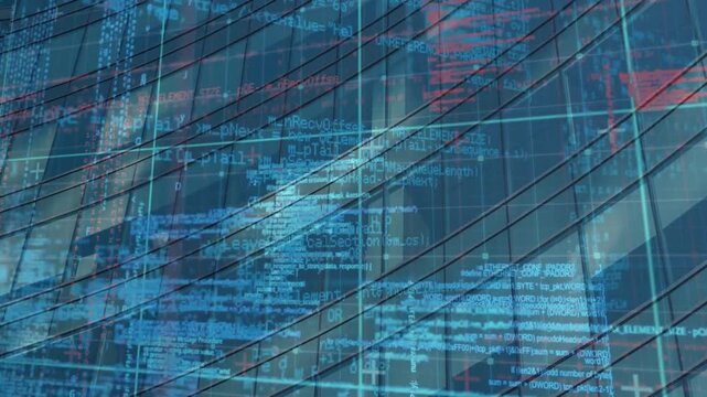 Animation of data processing over binary coding and circular servers