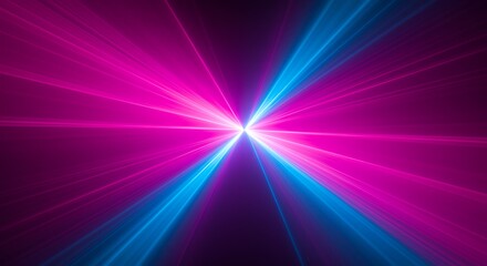 Obraz premium Vibrant Neon Lights Abstract Background with Radiant Beams