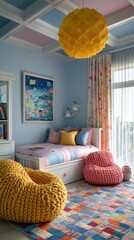 Cozy and colorful children's bedroom design ideas