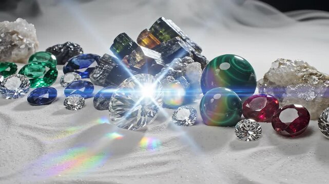 Sparkling Gems and Jewels - A Dazzling Collection of Precious Stones.