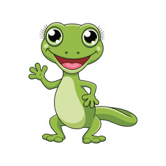 Obraz premium green frog cartoon