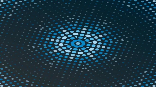 Creating Dynamic Visual Patterns with Circular Dot Arrays in Motion