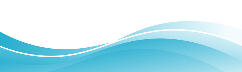 Fototapeta premium Abstract blue and white business wave banner background. vector illustration