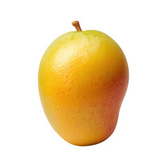 Fresh ripe mango isolated on transparent background. Vibrant tropical fruit.