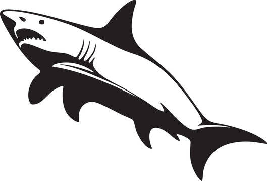 Requin nageant - Silhouette
