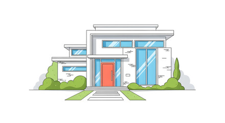 Fototapeta premium Creative House Drawings & Architectural Sketches