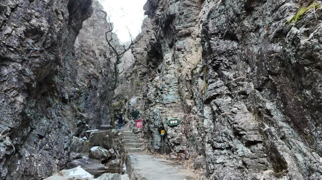 Waterfall in Samak Mountain, Chun-cheon city, Gangwon-do, South Korea