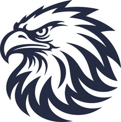 Fototapeta premium Powerful Bald Eagle Head Mascot Logo Vector Illustration for Sports Teams and Bold Identity Branding