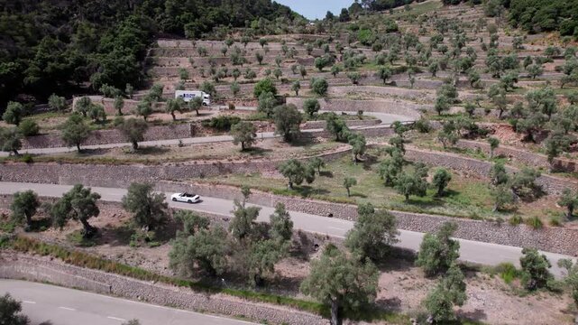 Route &agrave; Majorque en drone