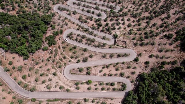 Route &agrave; Majorque en drone