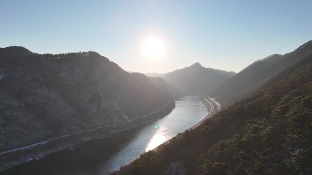 Waterfall in Samak Mountain, Chun-cheon city, Gangwon-do, South Korea