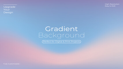 Fototapeta premium Modern Aesthetic Soft Pink and Peach Pastel Mesh Gradient Background , Elegant pink and peach blurred gradient background, perfect for aesthetic and minimal designs.
