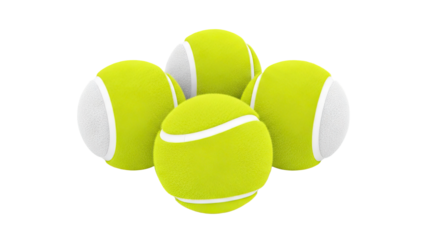 Group of Four Tennis Balls
