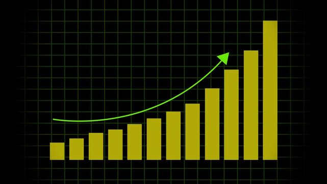 Dynamic rises and falls in cryptocurrency market &mdash; animated charts and motion diagrams depicting trading trends, finance, bank profit and loss fluctuations. 4K,,..., 