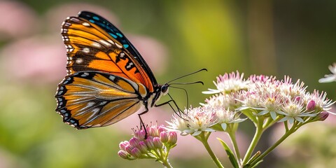 Obraz premium butterfly on flower