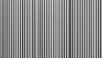 Obraz premium Black and White Vertical Stripes Pattern for Textures and Backgrounds in Modern Design Concepts