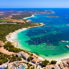 Aerial view of Mallorca landscapes