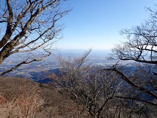 The hiking trail from Tsuchiyama Pass via Mount Oyama to Hadano Station