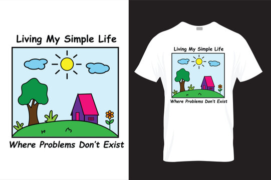 T Shirt design with senary.