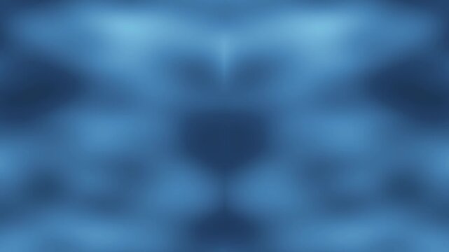 Blue Abstract Scene Moving in Soft Waves Across Dim Lighting