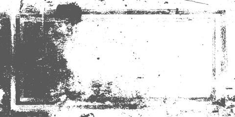 Vintage Grunge Border Frame with Distressed Texture and Rough Rustic Edges.Aged shabby frame for posters, invitations, overlays, and retro graphic design use.