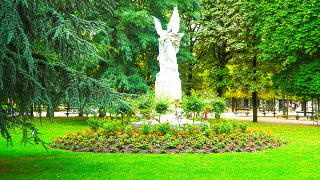 The Jardin du Luxembourg, known in English as the Luxembourg Garden, located in the 6th arrondissement of Paris.