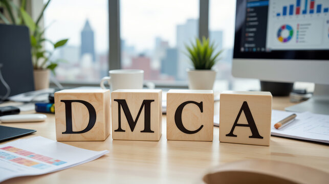 DMCA copyright takedown notice for online content, legal compliance for online platforms and creators managing intellectual property rights, infringement claims and removal requests