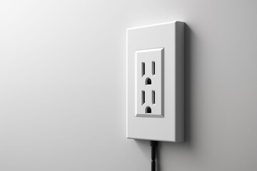 Electric plug connected to wall socket