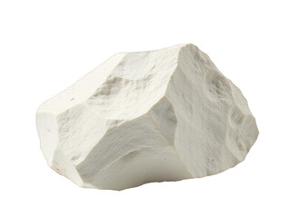 A small white rock sitting on a plain white background