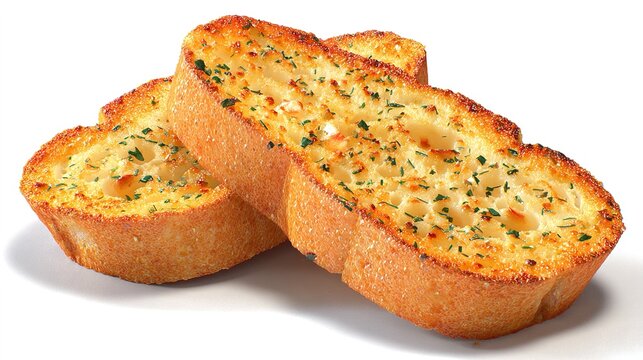 bread on white background