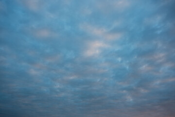 Obraz premium Layers of cloud on the blue sky in the morning.