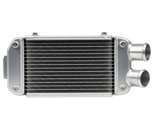 Fototapeta premium Silver metal heat exchanger