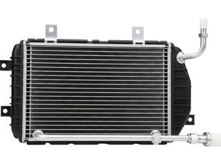 Fototapeta premium Automotive radiator with mounting brackets