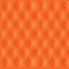 Orange Leather Quilted Texture Background Design