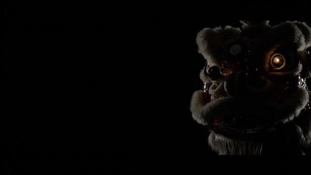 Creepy Animatronic Bear with Glowing Eyes in Dark Room.