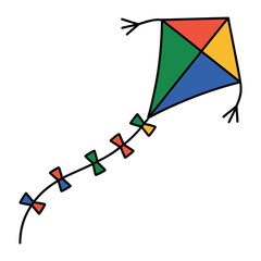 kite flying in the sky