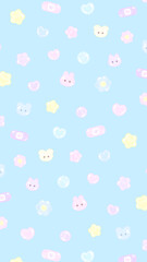 16:9 ぷっくりかわいいイラストパターン★