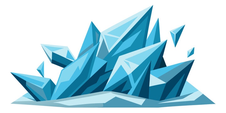 Geometric iceberg illustration