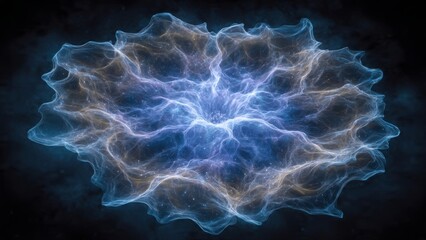 Celestial Symphony: Witness the ethereal dance of energy, captured in a swirling vortex of vibrant hues against the backdrop of the cosmos. Witness the awe-inspiring majesty of the universe.