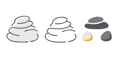 Balanced stones illustration