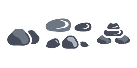 Rocks and stones arrangement