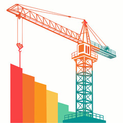 Construction crane lifting blocks