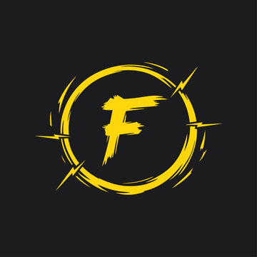 F LETTER GAMING LOGO DESIGN