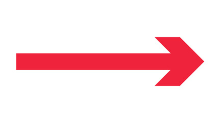 A thick, solid red arrow pointing right on a white background. This powerful graphic element signifies a clear direction, decisive action, and forward progress.