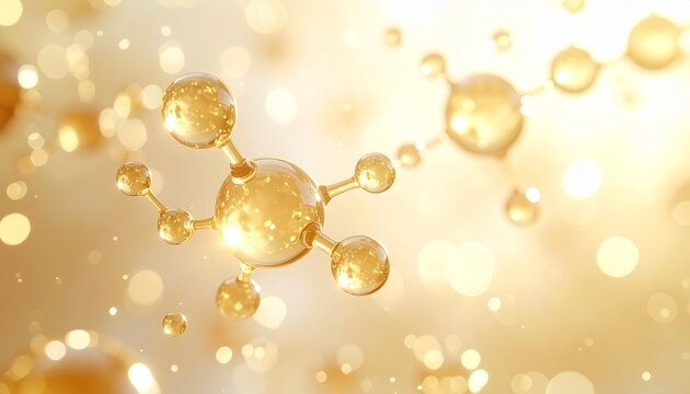 molecule two yellow atom photo suitable to your medicine, hospital, science, physics, advertisement, marketing, backdrop, and more