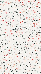 Abstract geometric composition featuring multiple overlapping triangles on pristine white background modern and minimalist design concept.