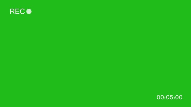 rec animation  with Alpha Channel, offering simple-to-use video recording camera screen animation in horizontal view in transparent background in 4K animation 