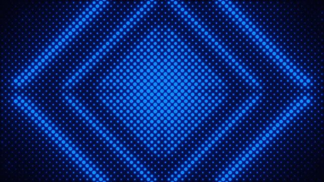 	
Abstract loop glowing yellow orange disco wall with bright light bulbs abstract background	