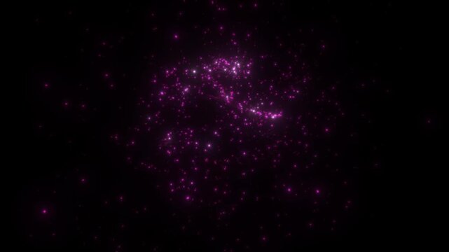 Heart light background heart particle light filling Love, wedding, Valentine's Day. love marriage motion concept. Romantic animation for St. Mother's day, Wedding anniversary invitation e-card 3D 4K