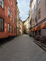 Fototapeta premium landscape in Gamla Stan, Stockholm, Sweden